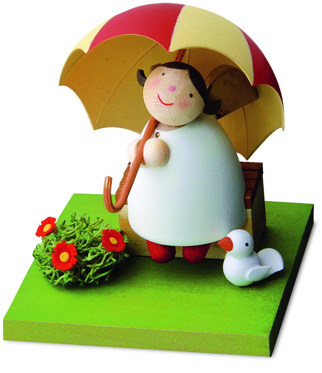 Little Angel Figurine - Under an umbrella